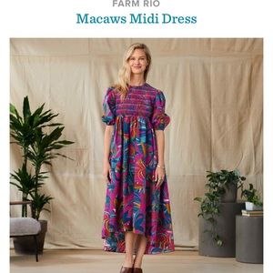 Farm rio Toucan dress. Size medium. Worn only once